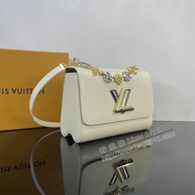 Lv路易威登2023專櫃新款Twist中號手袋 LV水波紋鏈條肩背斜挎女包 M22273 M22274 ydh5192